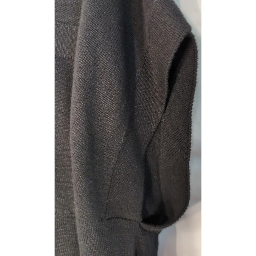 Banana Republic Black Cotton Linen Blend Polo Sweater Top 443002-04-1 XS/S